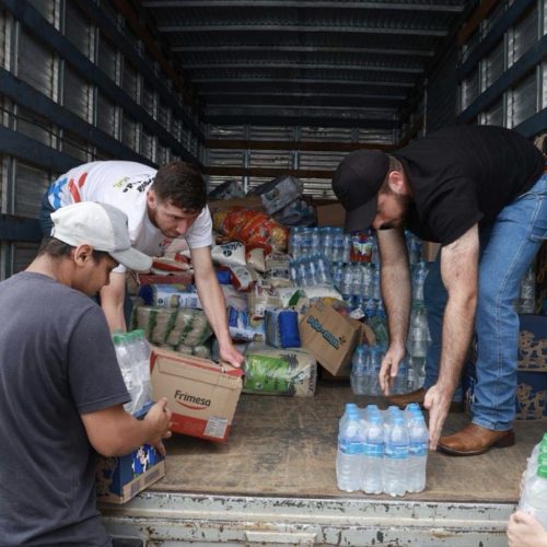 Defesa Civil já entregou 4 toneladas de alimentos em Rio Bonito do Iguaçu; cidade precisa de materiais de construção