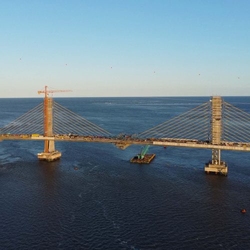 45 mil metros cúbicos de concreto e 5,5 mil toneladas de aço: Ponte de Guaratuba revoluciona a baía