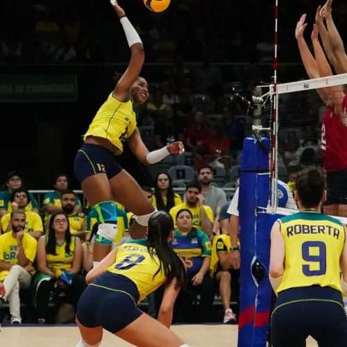 Brasil derrota EUA por 3 sets a 1 na Liga das Nações Feminina