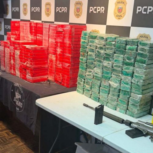 PCPR intercepta drogas e armas avaliadas em R$ 22 milhões&nbsp;na região