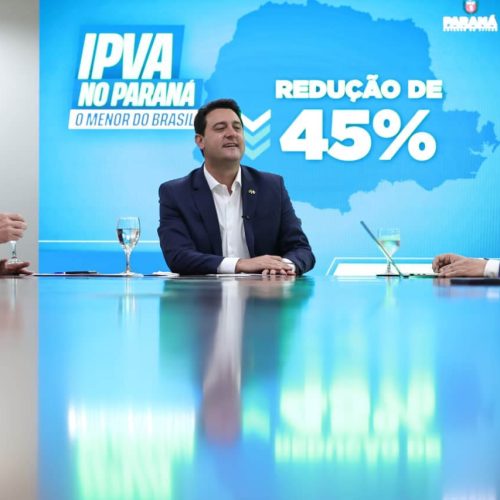 Com redução de 45%, Paraná terá menor alíquota de IPVA do Brasil em 2026