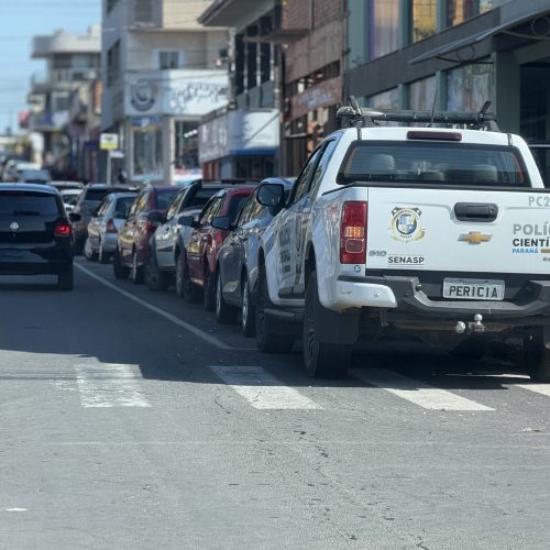 FOTOS: Lotérica é alvo de furto durante a madrugada em Carambeí