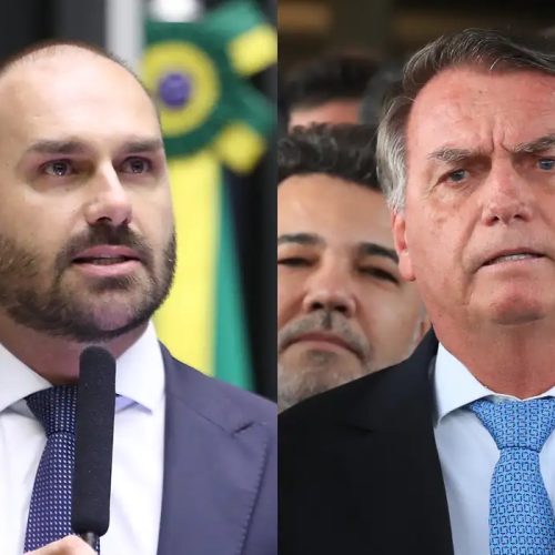 Em mensagem obtida pela PF, Eduardo Bolsonaro chama o pai de ingrato