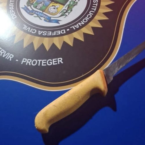 Adolescente é encontrada com faca na Praça Cívica e mobiliza equipes em Carambeí