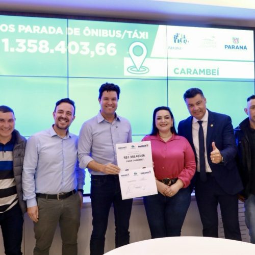 Carambeí receberá mais de R$ 1,3 milhão para instalação de abrigos de ônibus