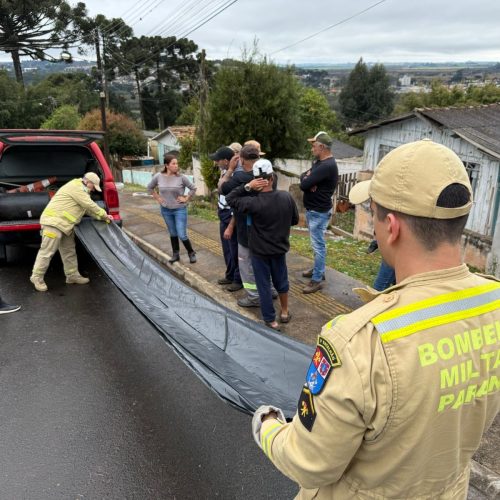 Mais de 600 imóveis foram danificados&nbsp;por forte chuva de granizo em Castro