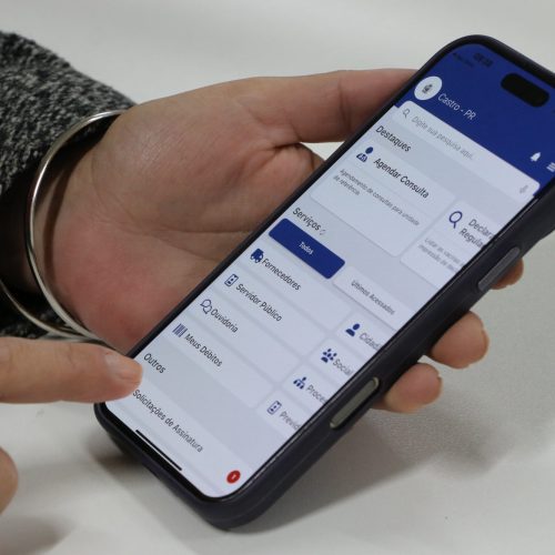 Prefeitura de Castro inicia testes de aplicativo que facilita agendamento de consultas