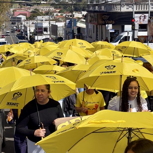 Caminhada ‘Juntos Pela Vida’ percorre ruas centrais de Castro e reforça a importância do Setembro Amarelo