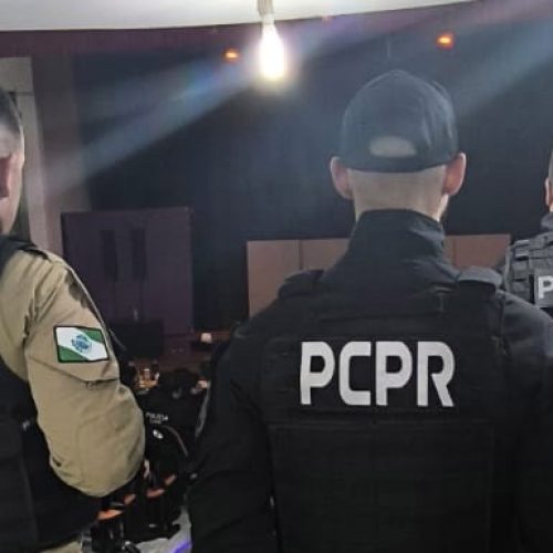 Com apoio de outras forças, PCPR prende 21 pessoas em ação no Paraná e Santa Catarina