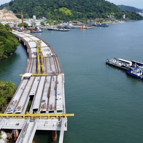 Nova atualização: Ponte de Guaratuba chega a 55,7% de execução com grandes marcos