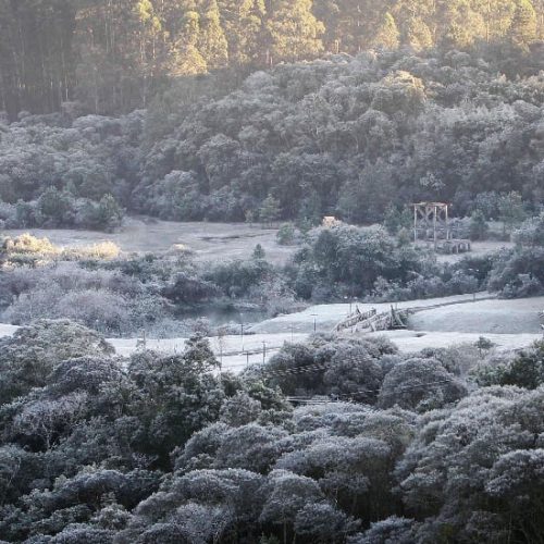 Onda de frio traz chuvas e queda brusca de temperatura no Paraná