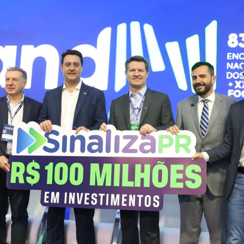 Sinaliza Paraná: governador libera R$ 100 milhões para sinalização viária das cidades