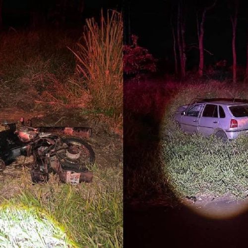 Pai e filho morrem em grave acidente entre carro e moto no PR