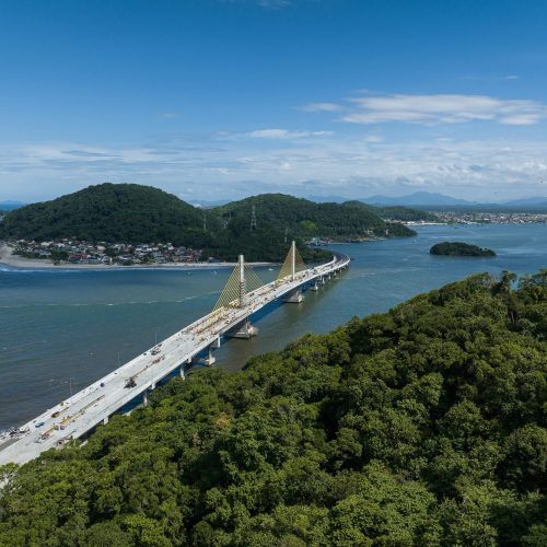 Governador Ratinho Junior anuncia entrega da Ponte de Guaratuba para 29 de abril