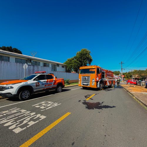 Incêndio em residência deixa idoso ferido em Carambeí