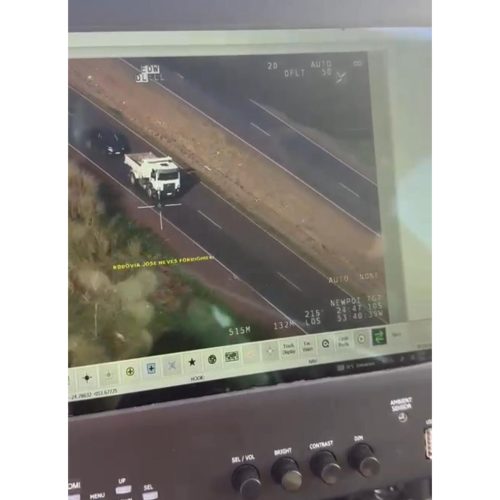 Com apoio de helicóptero, PM recupera veículo furtado de prefeitura no PR