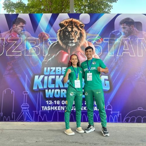 Atleta de Castro é campeã da Copa do Mundo de Kickboxing, no Uzbequistão