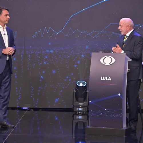 Lula e Flávio fazem primeiro debate das eleições na TV Band