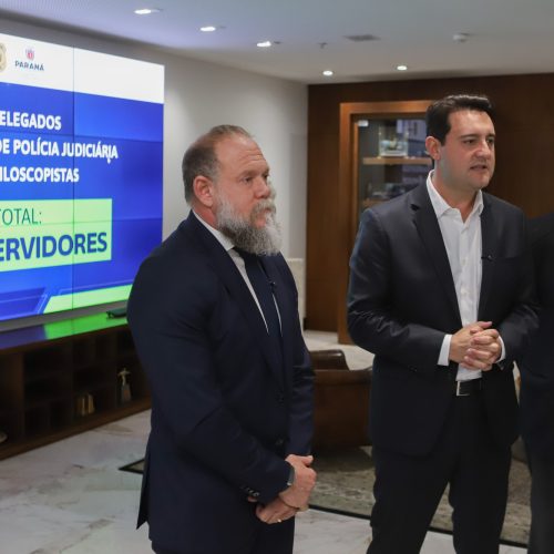 Ratinho Junior anuncia contratação de 620 policiais para reforçar o quadro da Polícia Civil