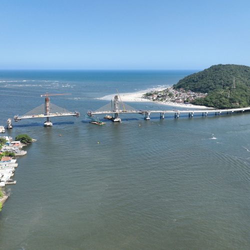 Ponte de Guaratuba alcança 88% de execução com a conclusão de todas as estacas