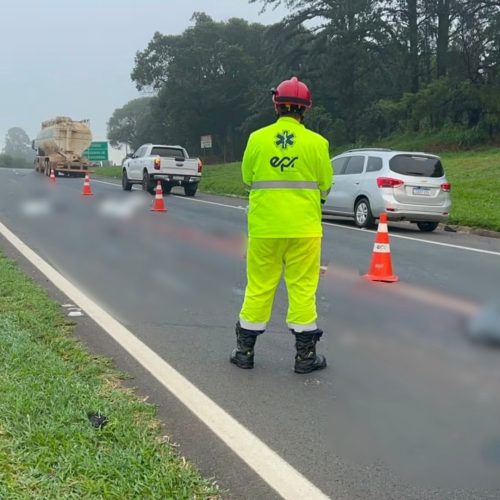 Motociclista morre em grave acidente na PR-151 em Carambeí
