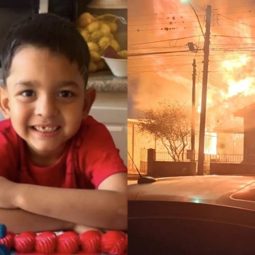 Menino de cinco anos morre em incêndio no dia no aniversário na região