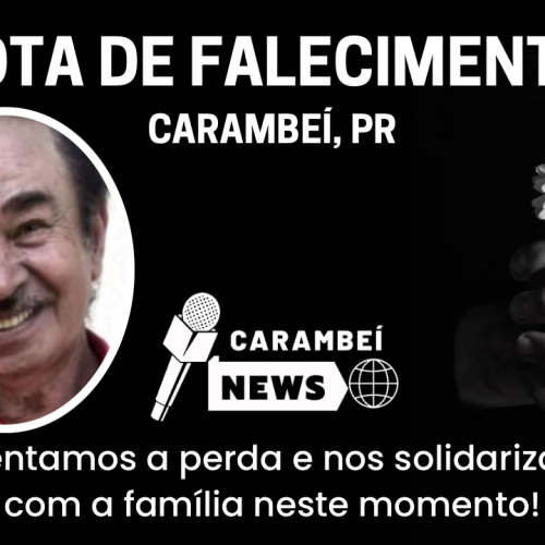 Nota de falecimento – 72 anos | 02/02/2026