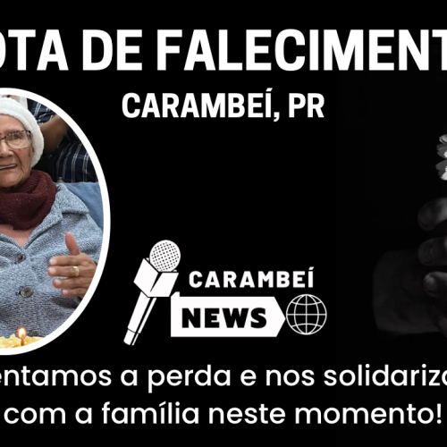 Nota de falecimento – 16/12/2025