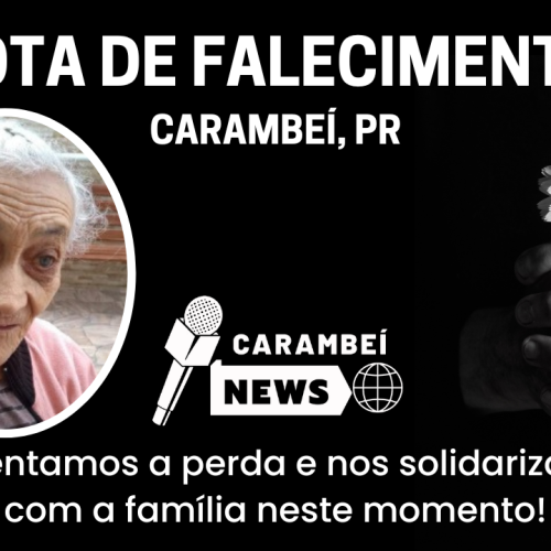 Nota de falecimento | 82 anos – 11/01/2026