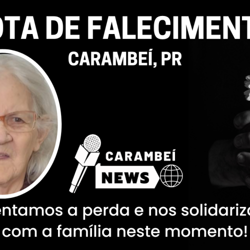 Nota de falecimento – 83 anos | 09/03/2026