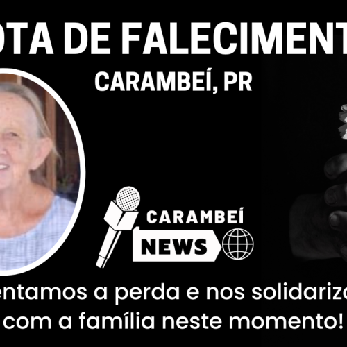 Nota de falecimento – 81 anos | 11/04/2026