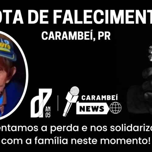 Nota de falecimento – 81 anos | 09/06/2026