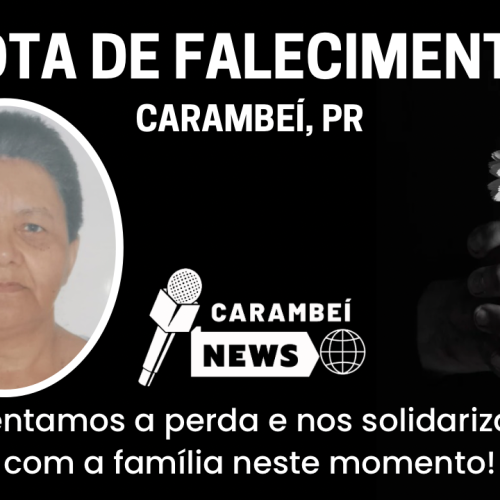 Nota de falecimento – 22/12/2025