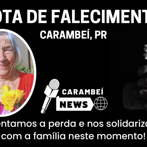 Nota de falecimento – 96 anos | 16/05/2026