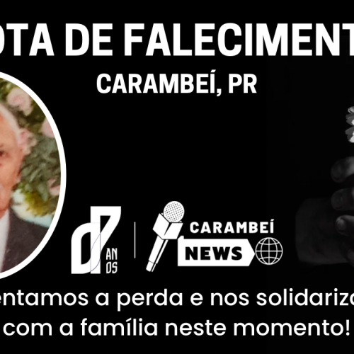 Nota de falecimento – 96 anos | 12/06/2026