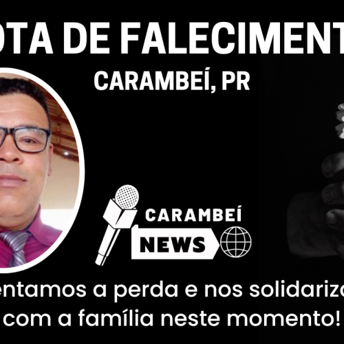 Nota de falecimento – 18/11/2025