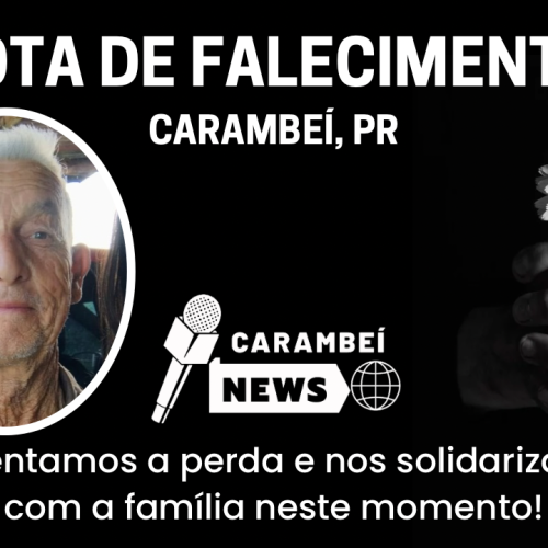 Nota de falecimento – 72 anos | 15/03/2026