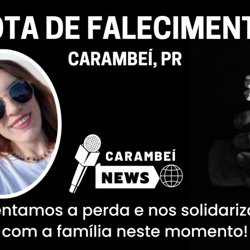Nota de falecimento – 33 anos | 26/01/2026