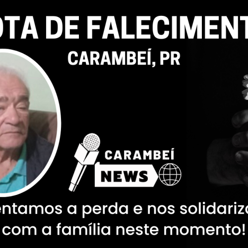 Nota de falecimento – 27/12/2025