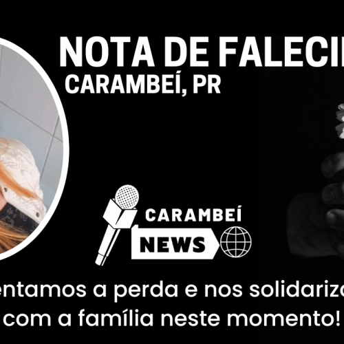 Nota de falecimento – 12/11/2025
