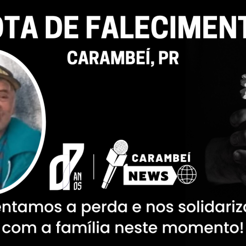 Nota de falecimento – 75 anos | 06/06/2026