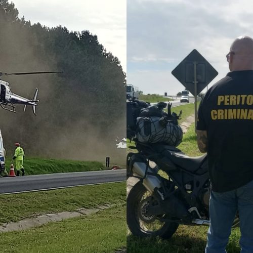 Motociclista morre em grave acidente na PR-151, em Carambeí