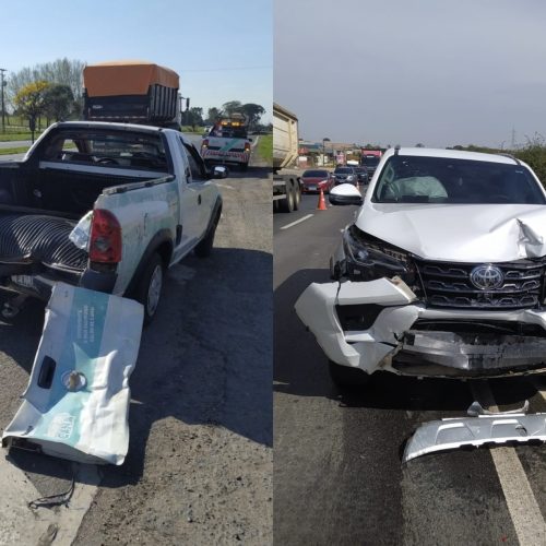 Colisão traseira deixa um ferido na PR-151 em Carambeí