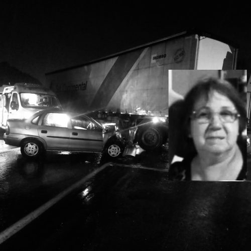 Família se despede de idosa morta em grave acidente em Carambeí