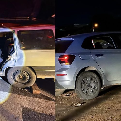 Colisão frontal deixa três pessoas feridas na região