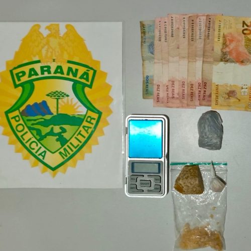 PM apreende drogas e detém suspeito durante patrulhamento&nbsp;