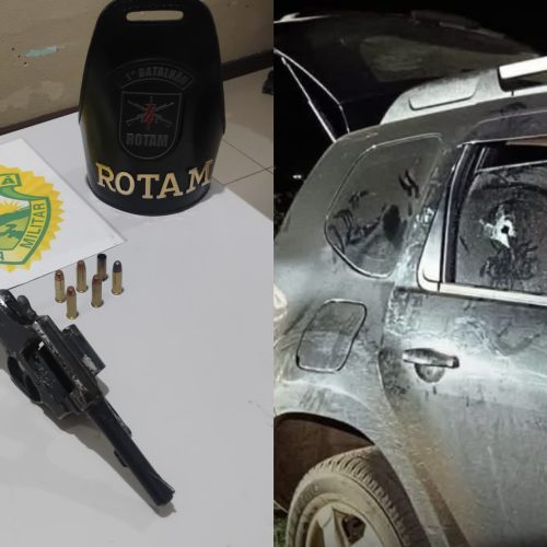 Homem é baleado no tórax em Carambeí; suspeito é preso pela PM