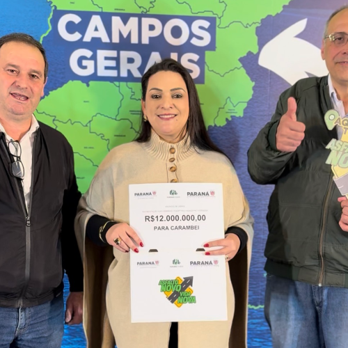 Carambeí é contemplada com R$ 12 milhões em investimentos do Governo do Estado