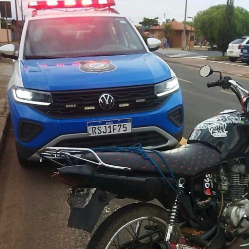 Com R$ 10 mil em multas, motocicleta irregular é apreendida em Carambeí