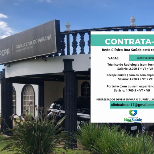 Possível golpe com falsa vaga de emprego é registrado em Carambeí